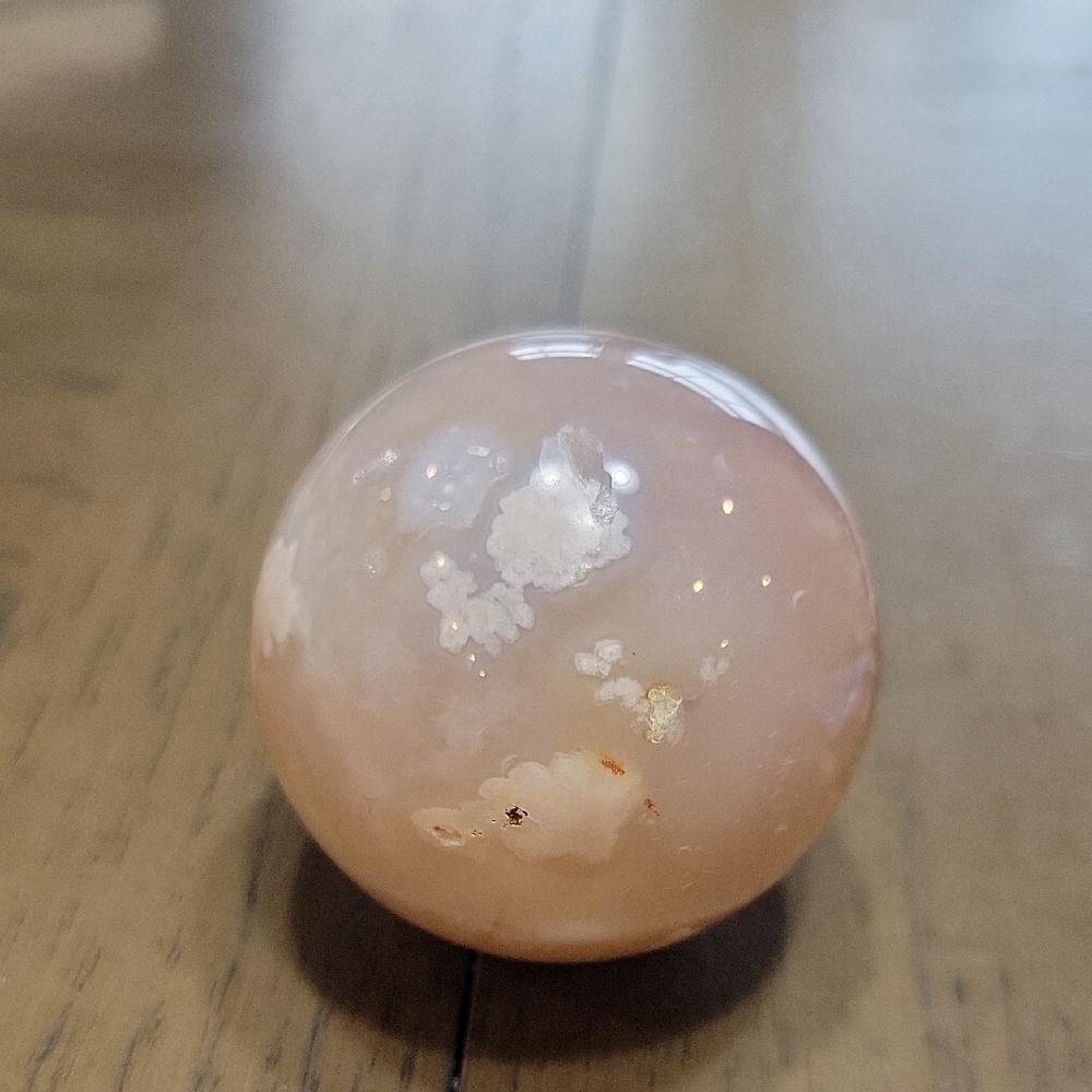 Flower Agate Crystal Sphere